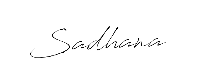 Use a signature maker to create a handwritten signature online. With this signature software, you can design (Antro_Vectra) your own signature for name Sadhana . Sadhana  signature style 6 images and pictures png