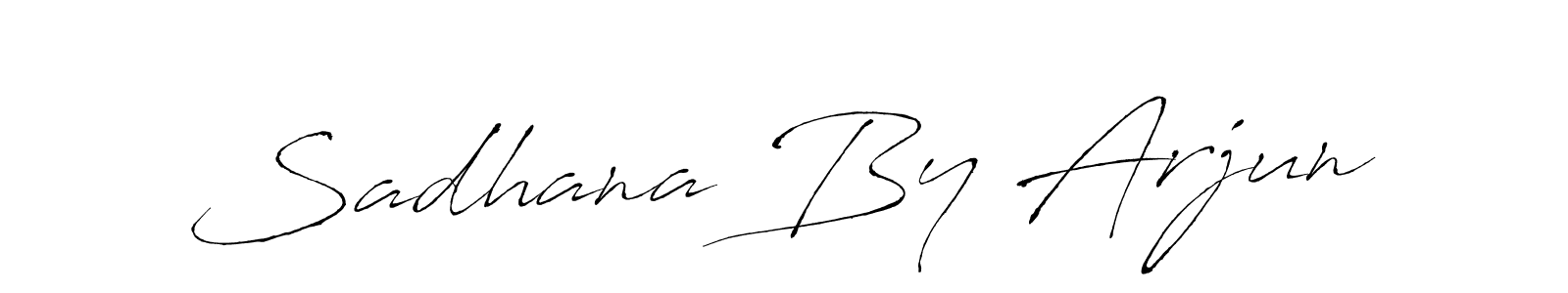 How to make Sadhana By Arjun signature? Antro_Vectra is a professional autograph style. Create handwritten signature for Sadhana By Arjun name. Sadhana By Arjun signature style 6 images and pictures png