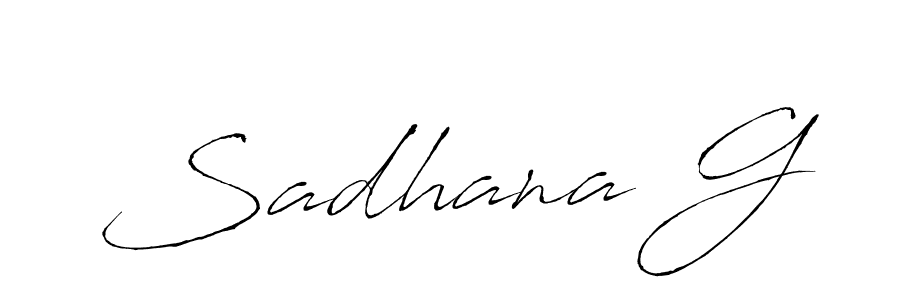 Also we have Sadhana G name is the best signature style. Create professional handwritten signature collection using Antro_Vectra autograph style. Sadhana G signature style 6 images and pictures png