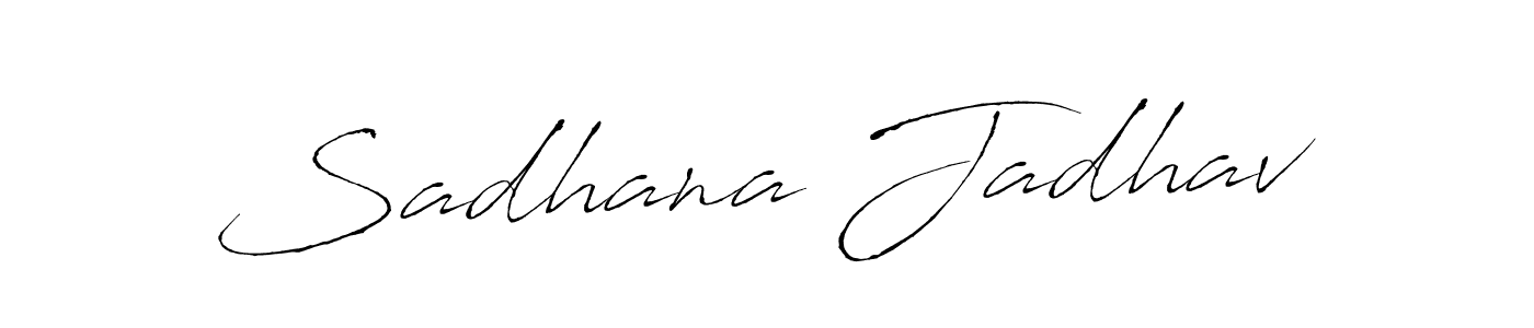 Similarly Antro_Vectra is the best handwritten signature design. Signature creator online .You can use it as an online autograph creator for name Sadhana Jadhav. Sadhana Jadhav signature style 6 images and pictures png