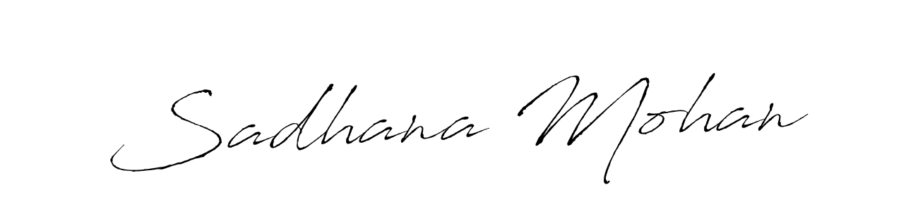 Make a beautiful signature design for name Sadhana Mohan. With this signature (Antro_Vectra) style, you can create a handwritten signature for free. Sadhana Mohan signature style 6 images and pictures png