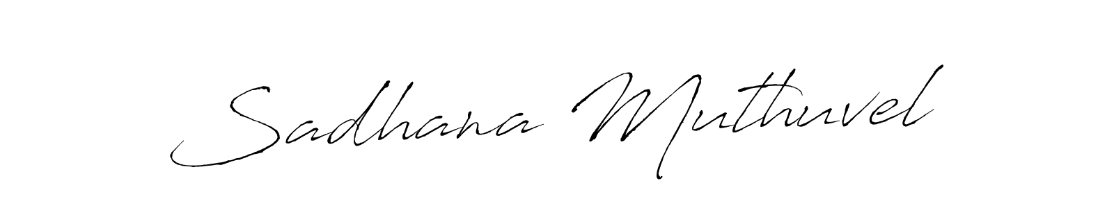 It looks lik you need a new signature style for name Sadhana Muthuvel. Design unique handwritten (Antro_Vectra) signature with our free signature maker in just a few clicks. Sadhana Muthuvel signature style 6 images and pictures png