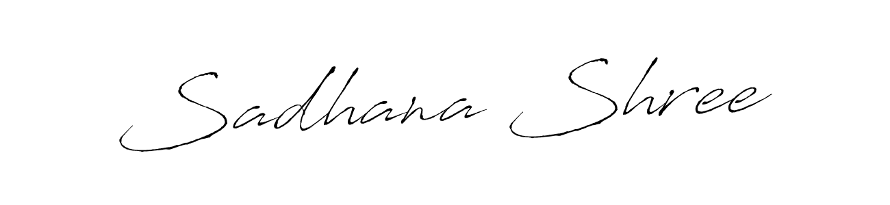 Sadhana Shree stylish signature style. Best Handwritten Sign (Antro_Vectra) for my name. Handwritten Signature Collection Ideas for my name Sadhana Shree. Sadhana Shree signature style 6 images and pictures png