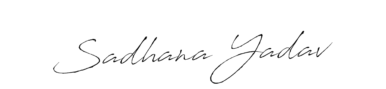 How to make Sadhana Yadav signature? Antro_Vectra is a professional autograph style. Create handwritten signature for Sadhana Yadav name. Sadhana Yadav signature style 6 images and pictures png