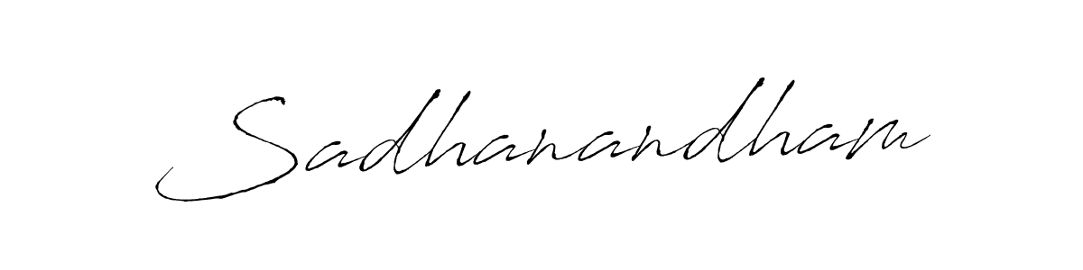 Create a beautiful signature design for name Sadhanandham. With this signature (Antro_Vectra) fonts, you can make a handwritten signature for free. Sadhanandham signature style 6 images and pictures png