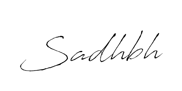 Make a beautiful signature design for name Sadhbh. With this signature (Antro_Vectra) style, you can create a handwritten signature for free. Sadhbh signature style 6 images and pictures png