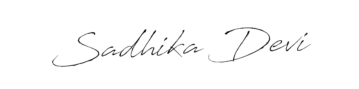 Design your own signature with our free online signature maker. With this signature software, you can create a handwritten (Antro_Vectra) signature for name Sadhika Devi. Sadhika Devi signature style 6 images and pictures png