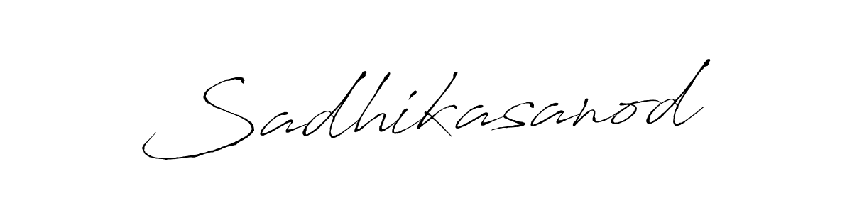 You should practise on your own different ways (Antro_Vectra) to write your name (Sadhikasanod) in signature. don't let someone else do it for you. Sadhikasanod signature style 6 images and pictures png