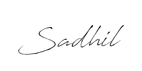 Make a short Sadhil signature style. Manage your documents anywhere anytime using Antro_Vectra. Create and add eSignatures, submit forms, share and send files easily. Sadhil signature style 6 images and pictures png