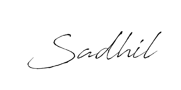 How to Draw Sadhil signature style? Antro_Vectra is a latest design signature styles for name Sadhil. Sadhil signature style 6 images and pictures png