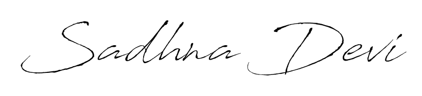 Elevate your brand with a stunning Sadhna Devi eSignature. The Antro_Vectra style provides a balanced, flowing aesthetic for everyday signing. Sadhna Devi signature style 6 images and pictures png