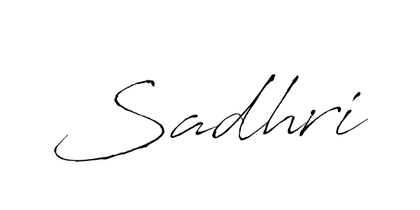 Make a beautiful signature design for name Sadhri. With this signature (Antro_Vectra) style, you can create a handwritten signature for free. Sadhri signature style 6 images and pictures png