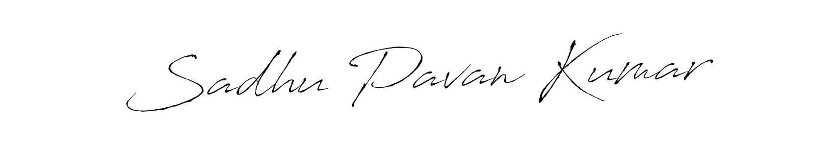 Create a beautiful signature design for name Sadhu Pavan Kumar. With this signature (Antro_Vectra) fonts, you can make a handwritten signature for free. Sadhu Pavan Kumar signature style 6 images and pictures png