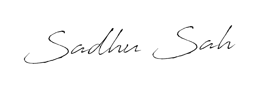 Make a beautiful signature design for name Sadhu Sah. With this signature (Antro_Vectra) style, you can create a handwritten signature for free. Sadhu Sah signature style 6 images and pictures png
