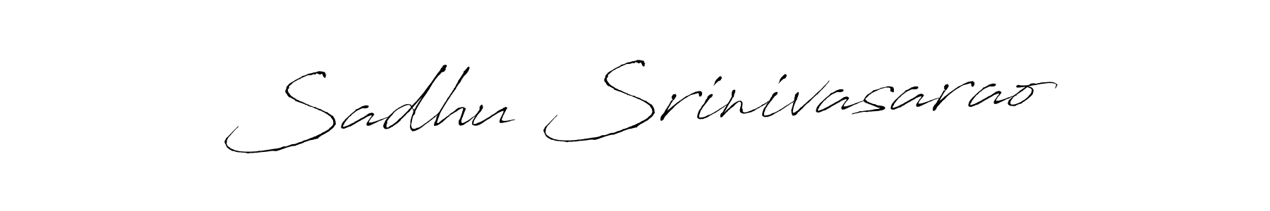 Create a beautiful signature design for name Sadhu Srinivasarao. With this signature (Antro_Vectra) fonts, you can make a handwritten signature for free. Sadhu Srinivasarao signature style 6 images and pictures png