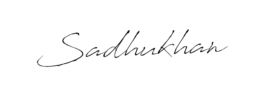 Create a beautiful signature design for name Sadhukhan. With this signature (Antro_Vectra) fonts, you can make a handwritten signature for free. Sadhukhan signature style 6 images and pictures png