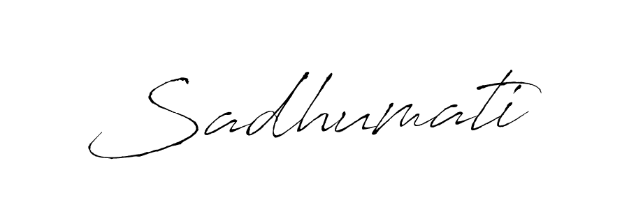 Make a beautiful signature design for name Sadhumati. With this signature (Antro_Vectra) style, you can create a handwritten signature for free. Sadhumati signature style 6 images and pictures png