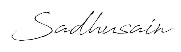 If you are searching for the best signature style for your name Sadhusain, here we have designed multiple signature styles using Antro_Vectra. Sadhusain signature style 6 images and pictures png