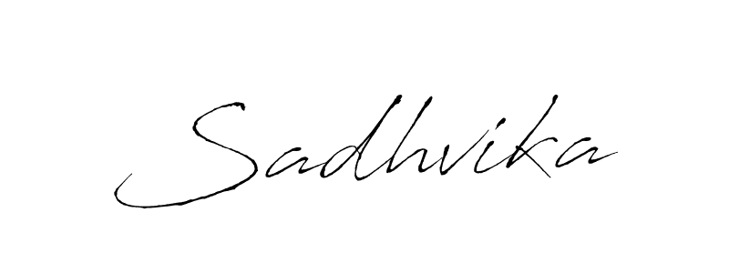 How to make Sadhvika name signature. Use Antro_Vectra style for creating short signs online. This is the latest handwritten sign. Sadhvika signature style 6 images and pictures png