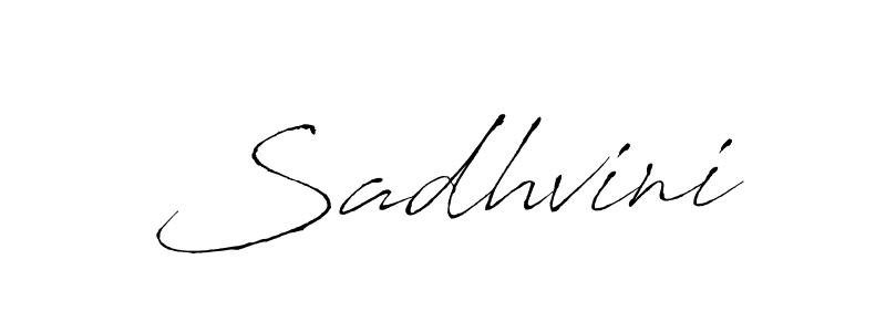 Sadhvini stylish signature style. Best Handwritten Sign (Antro_Vectra) for my name. Handwritten Signature Collection Ideas for my name Sadhvini. Sadhvini signature style 6 images and pictures png