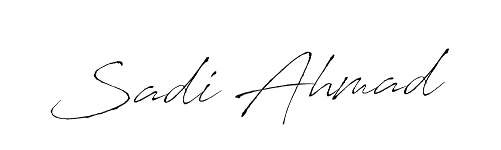 How to make Sadi Ahmad signature? Antro_Vectra is a professional autograph style. Create handwritten signature for Sadi Ahmad name. Sadi Ahmad signature style 6 images and pictures png