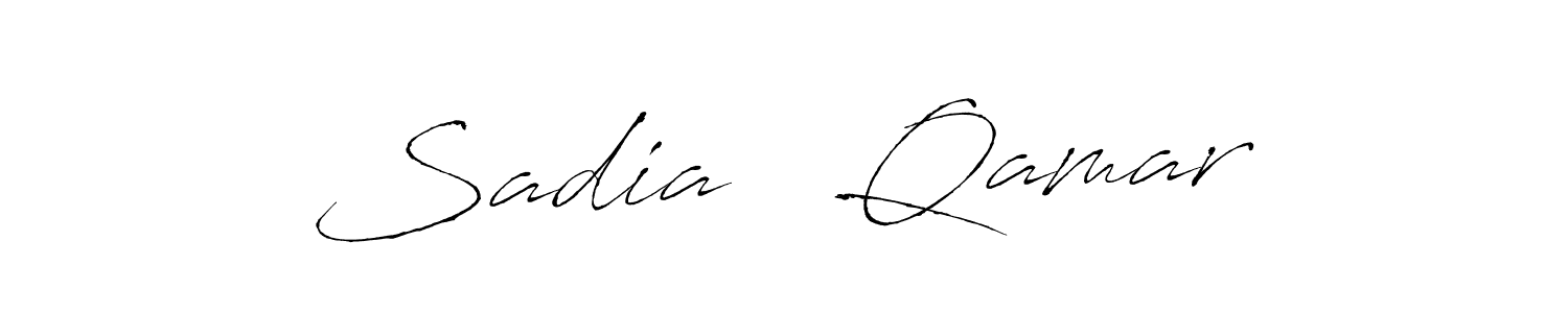 The best way (Antro_Vectra) to make a short signature is to pick only two or three words in your name. The name Sadia ♡ Qamar include a total of six letters. For converting this name. Sadia ♡ Qamar signature style 6 images and pictures png