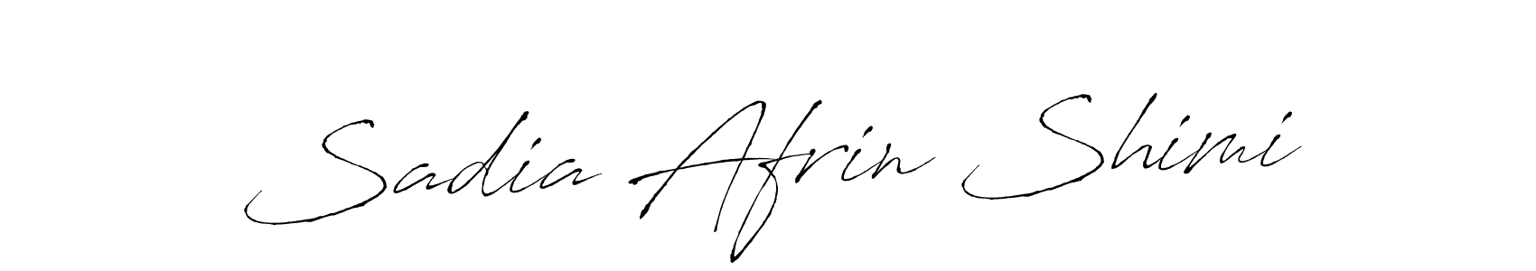 Create a beautiful signature design for name Sadia Afrin Shimi. With this signature (Antro_Vectra) fonts, you can make a handwritten signature for free. Sadia Afrin Shimi signature style 6 images and pictures png