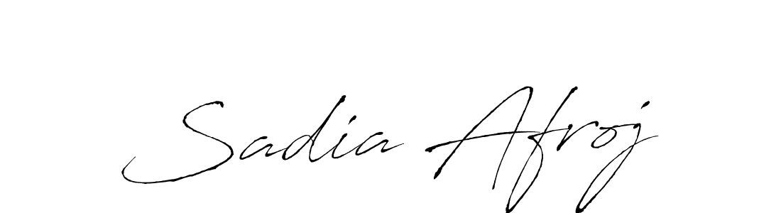 Make a beautiful signature design for name Sadia Afroj. With this signature (Antro_Vectra) style, you can create a handwritten signature for free. Sadia Afroj signature style 6 images and pictures png