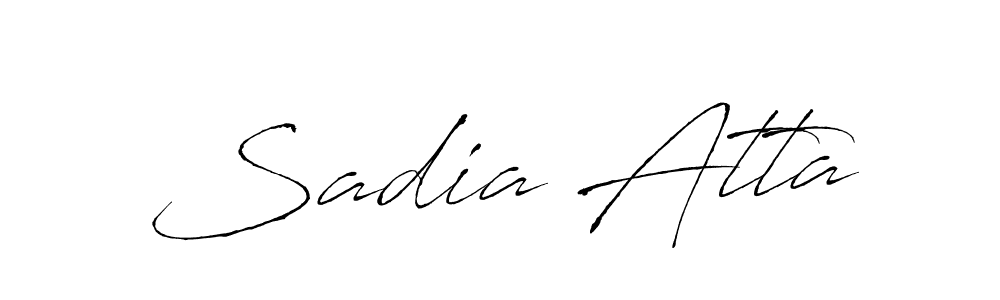 The best way (Antro_Vectra) to make a short signature is to pick only two or three words in your name. The name Sadia Atta include a total of six letters. For converting this name. Sadia Atta signature style 6 images and pictures png
