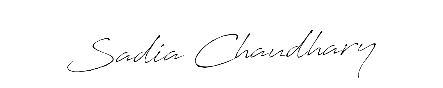 Design your own signature with our free online signature maker. With this signature software, you can create a handwritten (Antro_Vectra) signature for name Sadia Chaudhary. Sadia Chaudhary signature style 6 images and pictures png