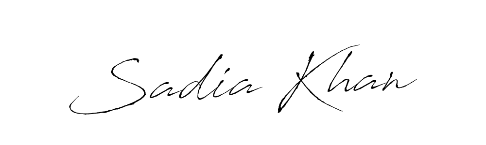 Create a beautiful signature design for name Sadia Khan. With this signature (Antro_Vectra) fonts, you can make a handwritten signature for free. Sadia Khan signature style 6 images and pictures png