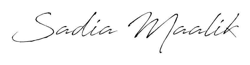 Get inspired by this graceful Antro_Vectra signature style for name Sadia Maalik. Smooth loops and balanced proportions for everyday use. Sadia Maalik signature style 6 images and pictures png
