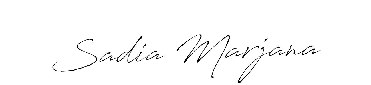 Create a beautiful signature design for name Sadia Marjana. With this signature (Antro_Vectra) fonts, you can make a handwritten signature for free. Sadia Marjana signature style 6 images and pictures png