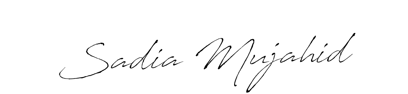 Also You can easily find your signature by using the search form. We will create Sadia Mujahid name handwritten signature images for you free of cost using Antro_Vectra sign style. Sadia Mujahid signature style 6 images and pictures png