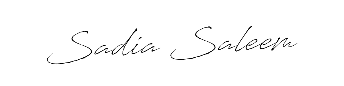 Design your own signature with our free online signature maker. With this signature software, you can create a handwritten (Antro_Vectra) signature for name Sadia Saleem. Sadia Saleem signature style 6 images and pictures png