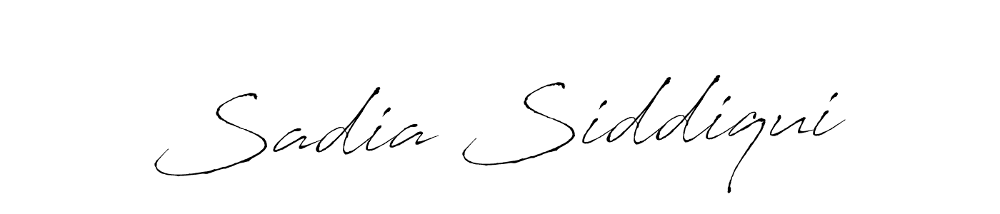 How to make Sadia Siddiqui name signature. Use Antro_Vectra style for creating short signs online. This is the latest handwritten sign. Sadia Siddiqui signature style 6 images and pictures png