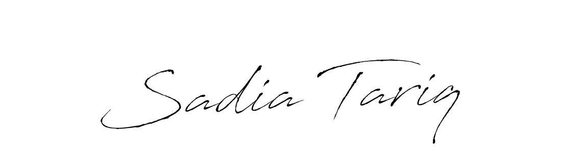 Create a beautiful signature design for name Sadia Tariq. With this signature (Antro_Vectra) fonts, you can make a handwritten signature for free. Sadia Tariq signature style 6 images and pictures png