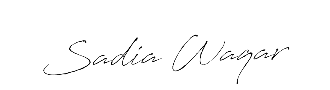 Sadia Waqar stylish signature style. Best Handwritten Sign (Antro_Vectra) for my name. Handwritten Signature Collection Ideas for my name Sadia Waqar. Sadia Waqar signature style 6 images and pictures png