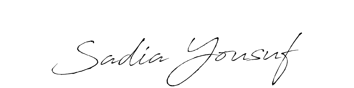 Also we have Sadia Yousuf name is the best signature style. Create professional handwritten signature collection using Antro_Vectra autograph style. Sadia Yousuf signature style 6 images and pictures png