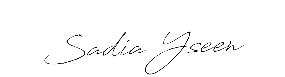 Antro_Vectra is a professional signature style that is perfect for those who want to add a touch of class to their signature. It is also a great choice for those who want to make their signature more unique. Get Sadia Yseen name to fancy signature for free. Sadia Yseen signature style 6 images and pictures png