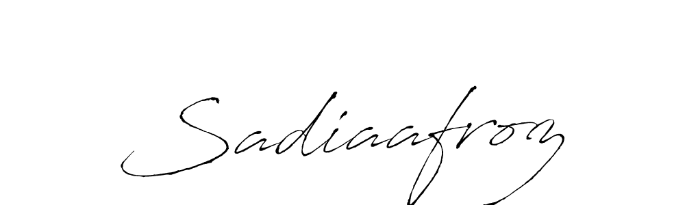 Create a beautiful signature design for name Sadiaafroz. With this signature (Antro_Vectra) fonts, you can make a handwritten signature for free. Sadiaafroz signature style 6 images and pictures png