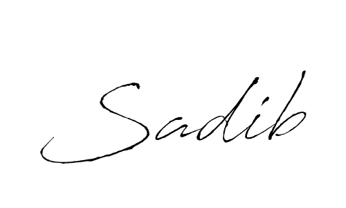 Sadib stylish signature style. Best Handwritten Sign (Antro_Vectra) for my name. Handwritten Signature Collection Ideas for my name Sadib. Sadib signature style 6 images and pictures png