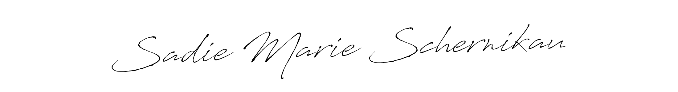 Design your own signature with our free online signature maker. With this signature software, you can create a handwritten (Antro_Vectra) signature for name Sadie Marie Schernikau. Sadie Marie Schernikau signature style 6 images and pictures png