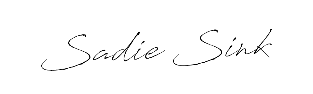 Sadie Sink stylish signature style. Best Handwritten Sign (Antro_Vectra) for my name. Handwritten Signature Collection Ideas for my name Sadie Sink. Sadie Sink signature style 6 images and pictures png