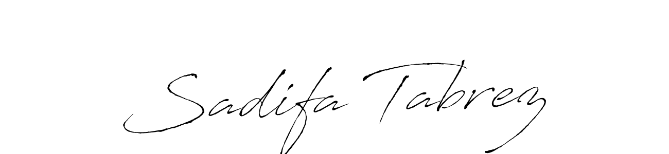 How to make Sadifa Tabrez signature? Antro_Vectra is a professional autograph style. Create handwritten signature for Sadifa Tabrez name. Sadifa Tabrez signature style 6 images and pictures png