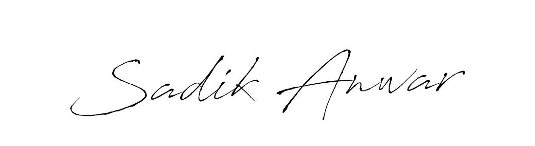 Also we have Sadik Anwar name is the best signature style. Create professional handwritten signature collection using Antro_Vectra autograph style. Sadik Anwar signature style 6 images and pictures png