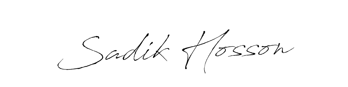Also You can easily find your signature by using the search form. We will create Sadik Hosson name handwritten signature images for you free of cost using Antro_Vectra sign style. Sadik Hosson signature style 6 images and pictures png