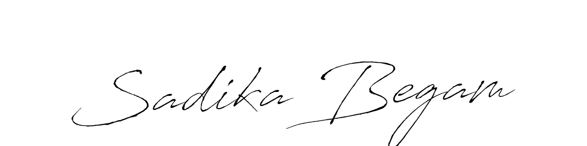 The best way (Antro_Vectra) to make a short signature is to pick only two or three words in your name. The name Sadika Begam include a total of six letters. For converting this name. Sadika Begam signature style 6 images and pictures png