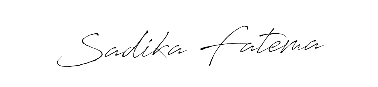 Use a signature maker to create a handwritten signature online. With this signature software, you can design (Antro_Vectra) your own signature for name Sadika Fatema. Sadika Fatema signature style 6 images and pictures png