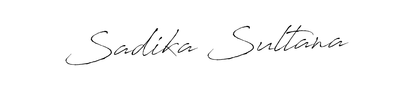 Create a beautiful signature design for name Sadika Sultana. With this signature (Antro_Vectra) fonts, you can make a handwritten signature for free. Sadika Sultana signature style 6 images and pictures png